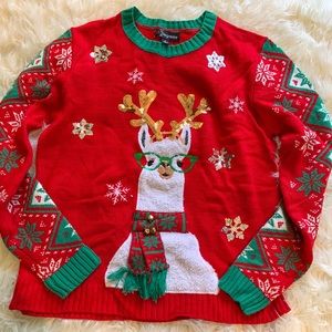 Llama Xmas Sweater(unisex)